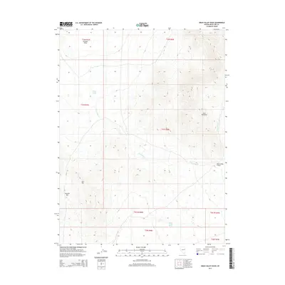 2014 Map of Grass Valley Wash, 2014 Print