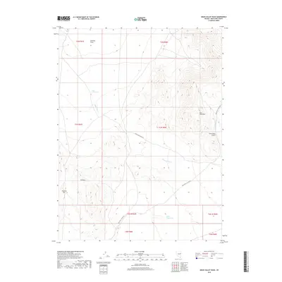 2018 Map of Grass Valley Wash, 2018 Print