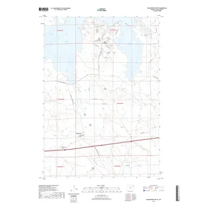 2017 Map of Grasshopper Butte, 2017 Print
