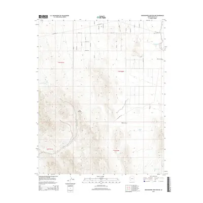 2014 Map of Grasshopper Junction NW, 2014 Print