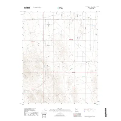 2018 Map of Grasshopper Junction NW, 2018 Print