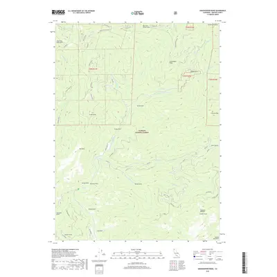 2018 Map of Grasshopper Ridge, 2018 Print