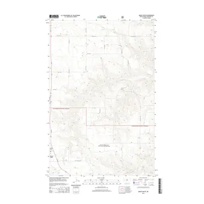 2014 Map of Grassy Butte, 2014 Print