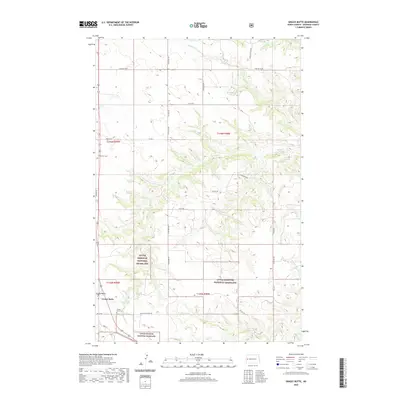 2020 Map of Grassy Butte, 2020 Print