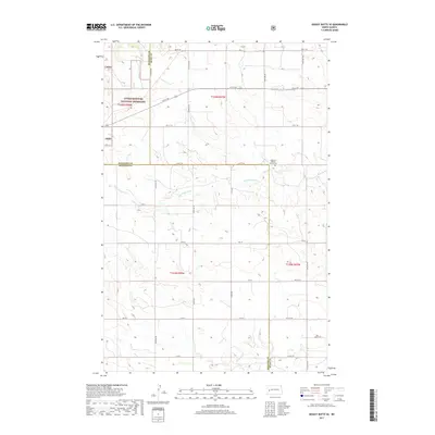 2017 Map of Grassy Butte SE, 2017 Print