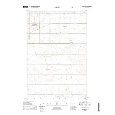 2020 Map of Grassy Butte SE, 2020 Print