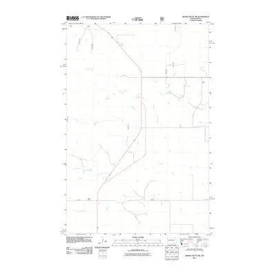 2011 Map of Grassy Butte SW, 2011 Print