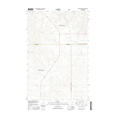 2014 Map of Grassy Butte SW, 2014 Print