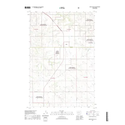 2020 Map of Grassy Butte SW, 2020 Print