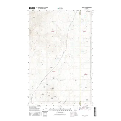 2017 Map of Grassy Butte, 2017 Print