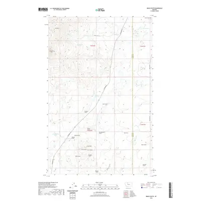 2020 Map of Grassy Butte, 2020 Print