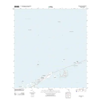 2012 Map of Grassy Key, 2012 Print