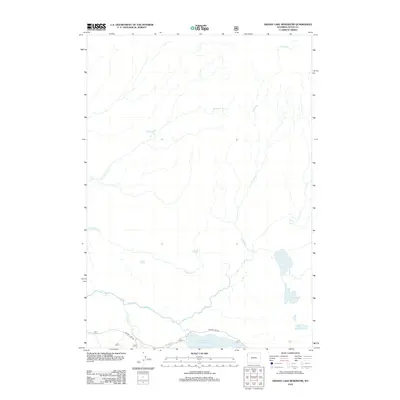 2012 Map of Grassy Lake Reservoir, 2012 Print