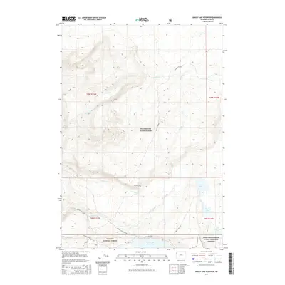 2015 Map of Grassy Lake Reservoir, 2015 Print