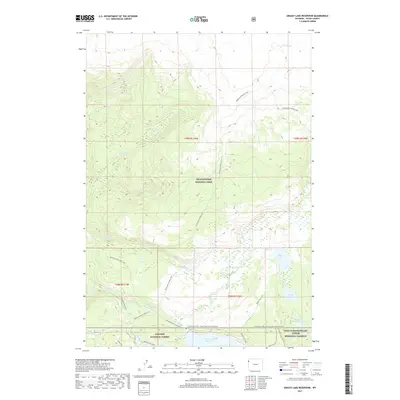 2017 Map of Grassy Lake Reservoir, 2017 Print