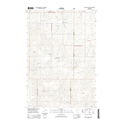 2014 Map of Grassy Mountain, 2014 Print