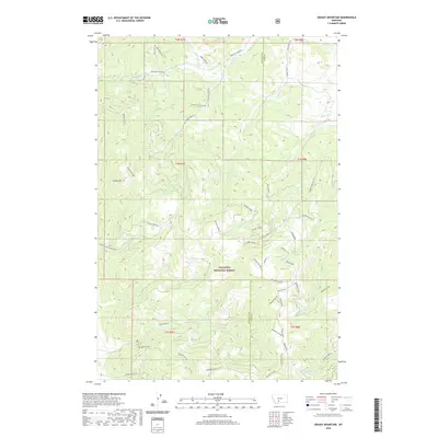 2020 Map of Grassy Mountain, 2020 Print