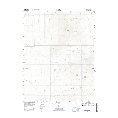 2014 Map of Grassy Mountain, 2014 Print