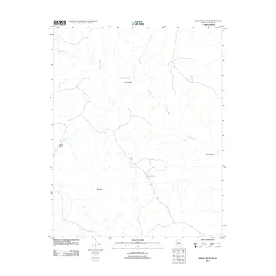 2011 Map of Grassy Mountain, 2011 Print