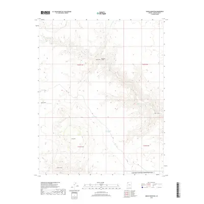2018 Map of Grassy Mountain, 2018 Print