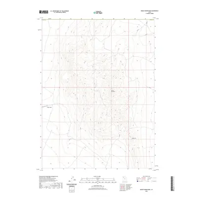 2020 Map of Grassy Mountains, 2020 Print
