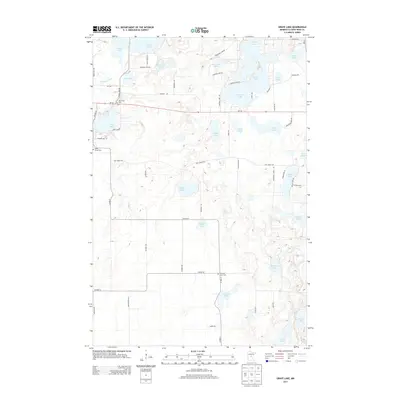 2013 Map of Grave Lake, 2013 Print