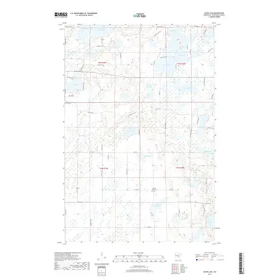 2019 Map of Grave Lake, 2019 Print