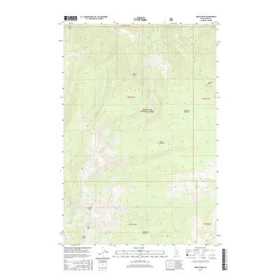 2017 Map of Grave Peak, 2017 Print