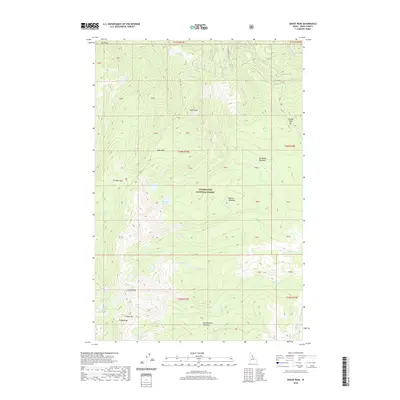 2020 Map of Grave Peak, 2020 Print