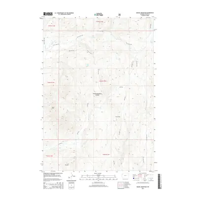2015 Map of Gravel Mountain, 2015 Print