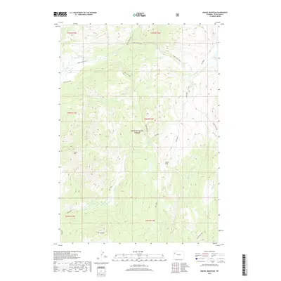 2017 Map of Gravel Mountain, 2017 Print