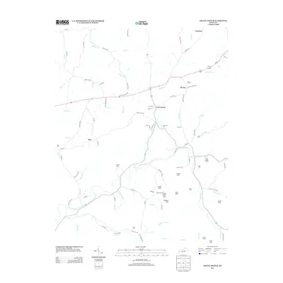 2013 Map of Gravel Switch, 2013 Print