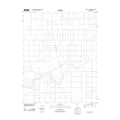 2012 Map of Gravelly Ford, 2012 Print