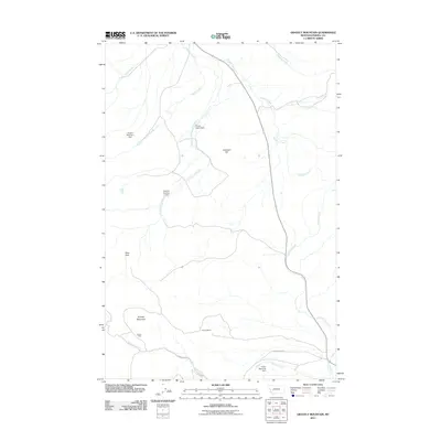 2011 Map of Gravely Mountain, 2011 Print