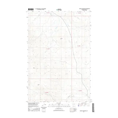 2017 Map of Gravely Mountain, 2017 Print