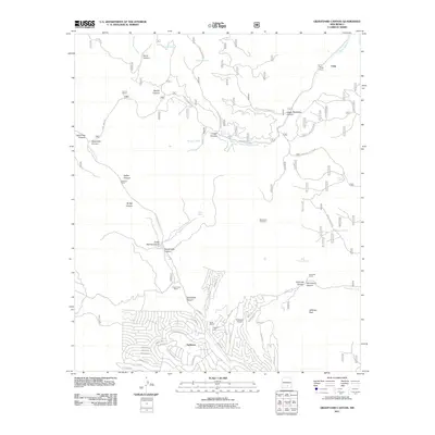 2011 Map of Graveyard Canyon, 2011 Print