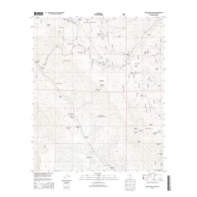 2013 Map of Graveyard Canyon, 2013 Print