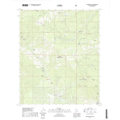 2020 Map of Graveyard Canyon, 2020 Print
