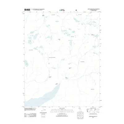 2012 Map of Graveyard Peak, 2012 Print