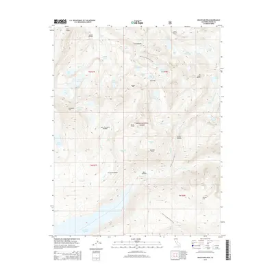 2015 Map of Graveyard Peak, 2015 Print