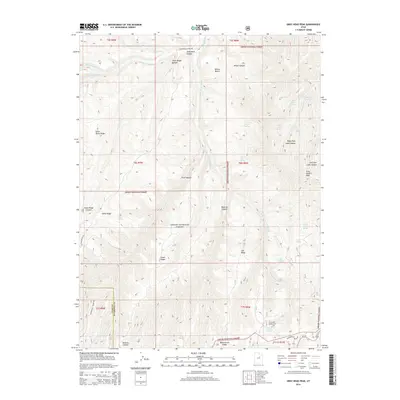 2014 Map of Gray Head Peak, 2014 Print