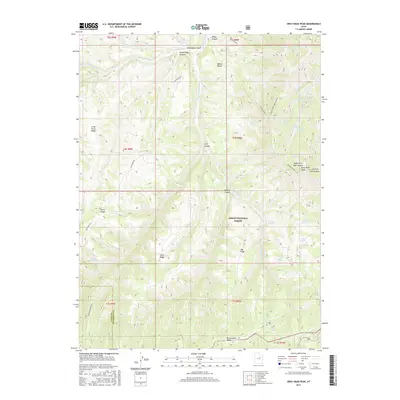 2017 Map of Gray Head Peak, 2017 Print