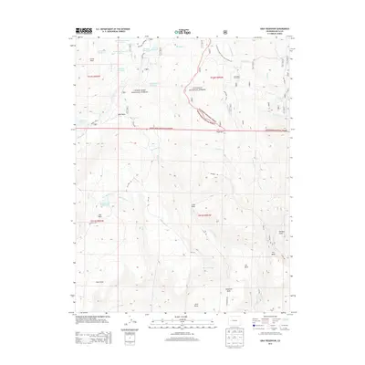 2013 Map of Gray Reservoir, 2013 Print