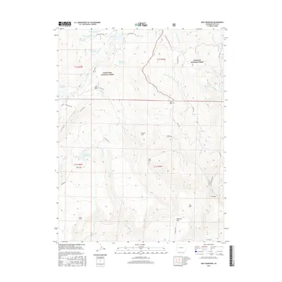 2016 Map of Gray Reservoir, 2016 Print