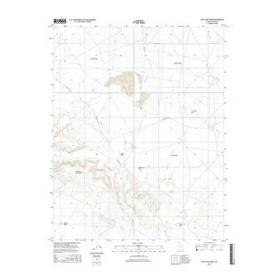 2017 Map of Gray Spot Rock, 2017 Print