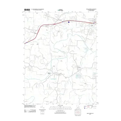 2012 Map of Gray Summit, 2012 Print