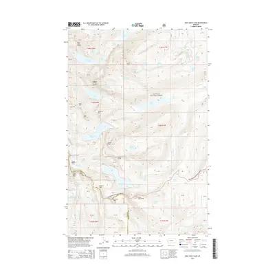 2014 Map of Gray Wolf Lake, 2014 Print