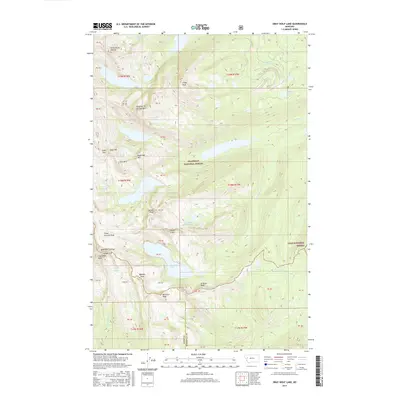 2017 Map of Gray Wolf Lake, 2017 Print