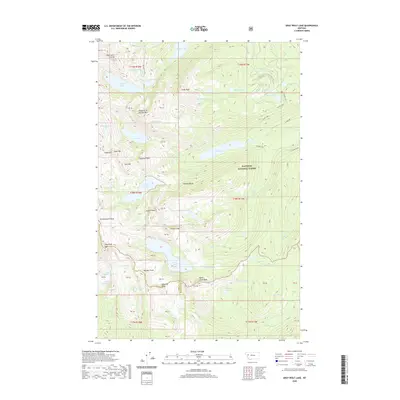 2020 Map of Gray Wolf Lake, 2020 Print