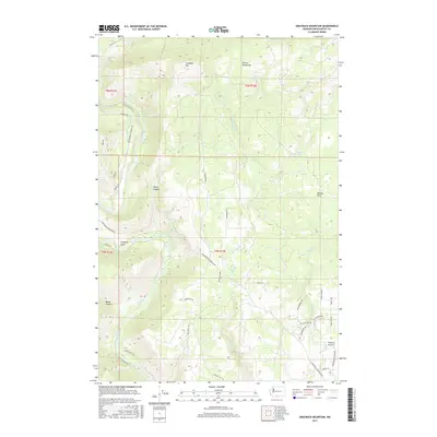 2017 Map of Grayback Mountain, 2017 Print
